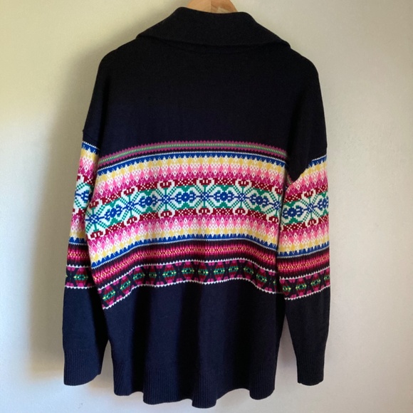 Talbots women’s lambs wool blend quarter zip sweater - Picture 4 of 7